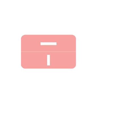 Chart Label Barkley Tab I|I Pink 1 X 1-5/8