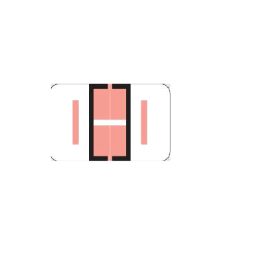 Chart Label Barkley Tab I|I Salmon / White