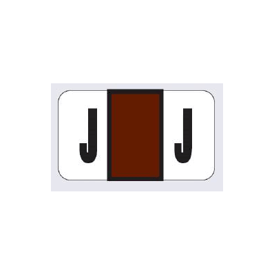 Chart Label Barkley Tab J|J Brown / White