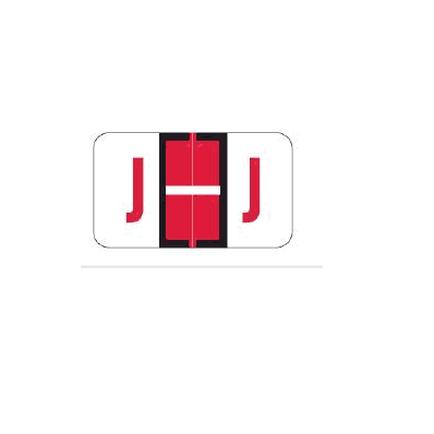 Chart Label Barkley Tab J|J Red / White /
