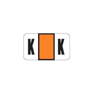 Chart Label Barkley Tab K|K Dark Orange /