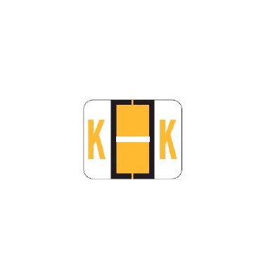 Chart Label Barkley Tab K|K Light Orange /