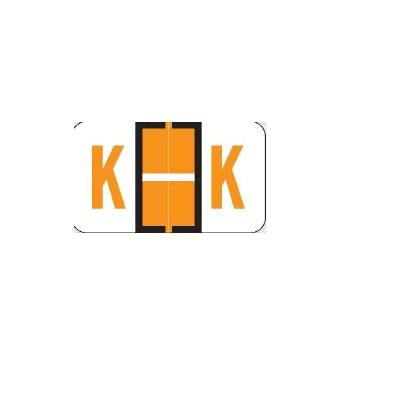 Chart Label Barkley Tab K|K Light Orange /