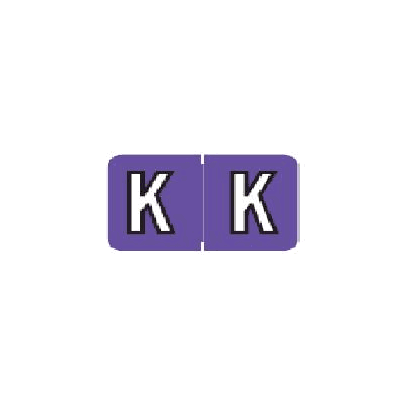 Chart Label Barkley Tab K|K Purple 1-1/2 X