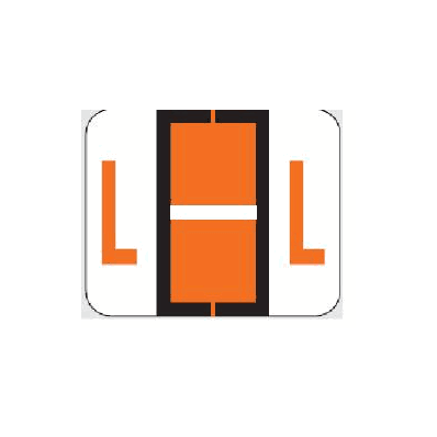 Chart Label Barkley Tab L|L Dark Orange /