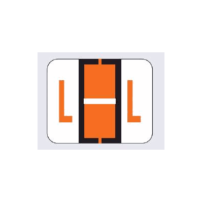 Chart Label Barkley Tab L|L Orange / White