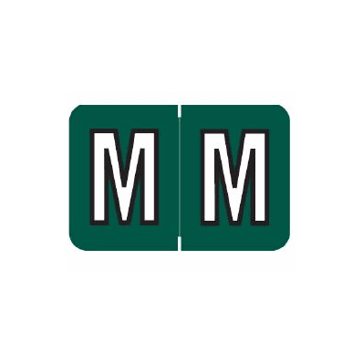Chart Label Barkley Tab M|M Dark Green 1-1