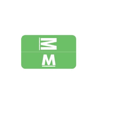 Chart Label Barkley Tab M|M Light Green 1