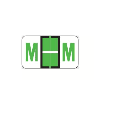 Chart Label Barkley Tab M|M Light Green /