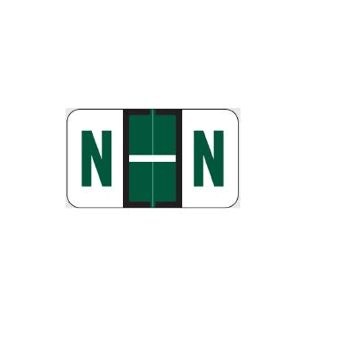 Chart Label Barkley Tab N|N Dark Green / W