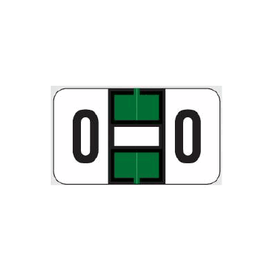 Chart Label Barkley Tab O|O Dark Green 15/