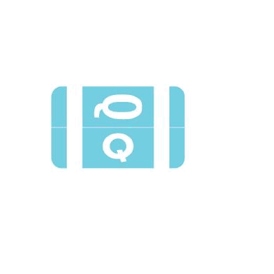 Chart Label Barkley Tab Q|Q Light Blue 1 X