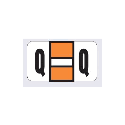 Chart Label Barkley Tab Q|Q Light Orange /