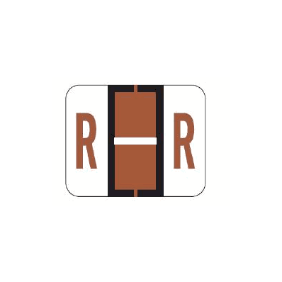 Chart Label Barkley Tab R|R Brown / White