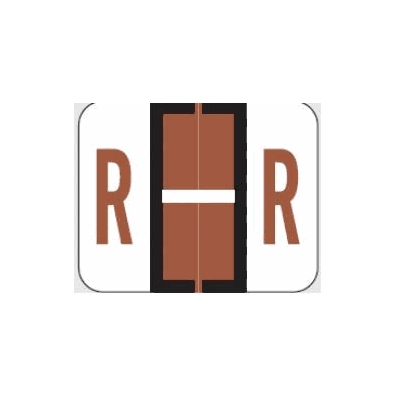 Chart Label Barkley Tab R|R Brown / White
