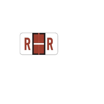 Chart Label Barkley Tab R|R Brown / White