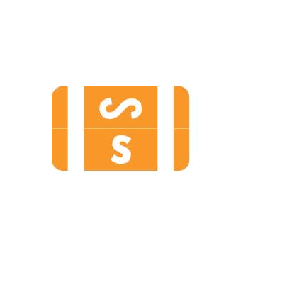 Chart Label Barkley Tab S|S Orange 1 X 1-5