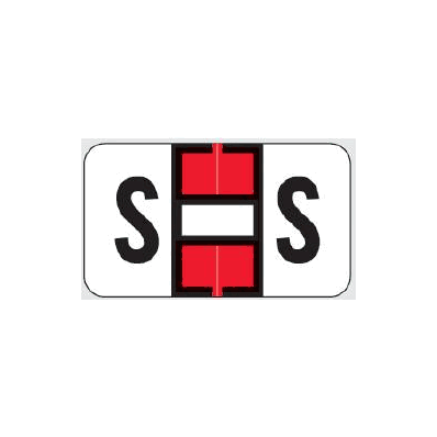 Chart Label Barkley Tab S|S Red 15/16 X 1-