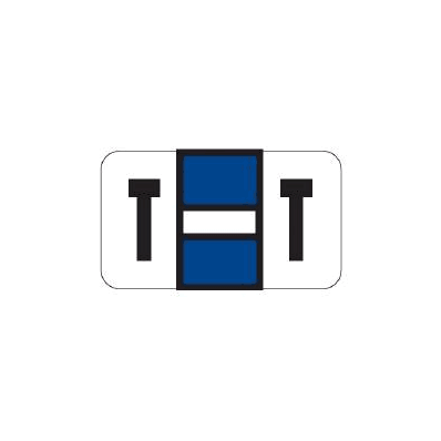 Chart Label Barkley Tab T | T Dark Blue, Whi