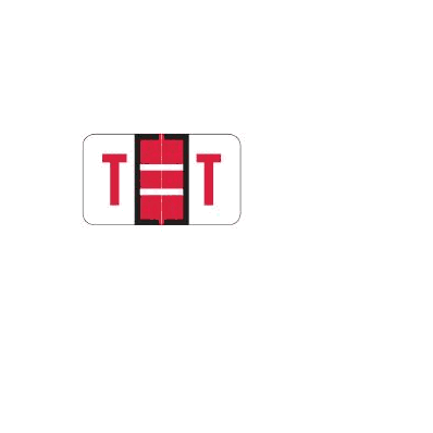 Chart Label Barkley Tab T|T Red / White /