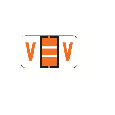 Chart Label Barkley Tab V|V Dark Orange /