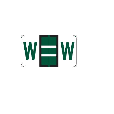 Chart Label Barkley Tab W|W Dark Green / W