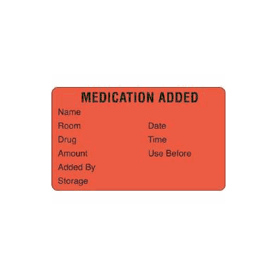 Chart Label Information Alert Medication AdDe