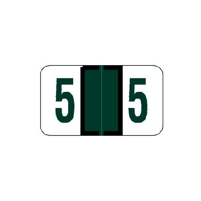 Chart Label Jeter Tab 5|5 White 15/16 X 1-5