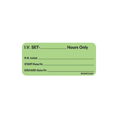 Chart Label Medvision Patient Information I.
