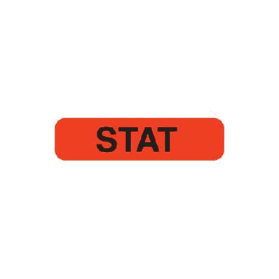 Chart Label Patient Alert Stat Fluorescent Re