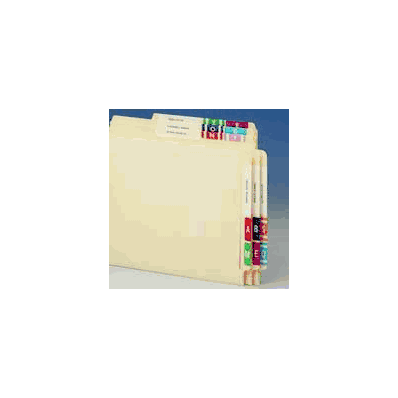 Chart Label Smead Tab W|W Yellow 1 X 1-5/8
