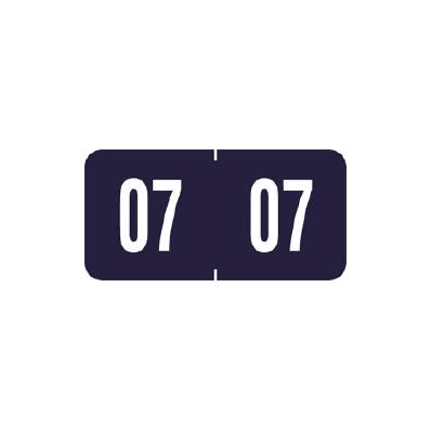 Chart Label Tab 07|07 Purple 3/4 Inch - Lab