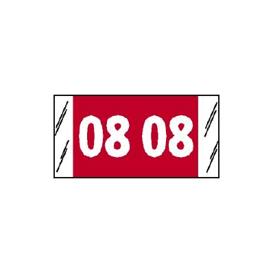 Chart Label Tab 08|08 Pink 3/4 Inch - Label