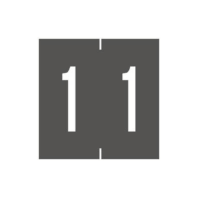 Chart Label Tab 1|1 Gray 1-7/8 Inch - Label