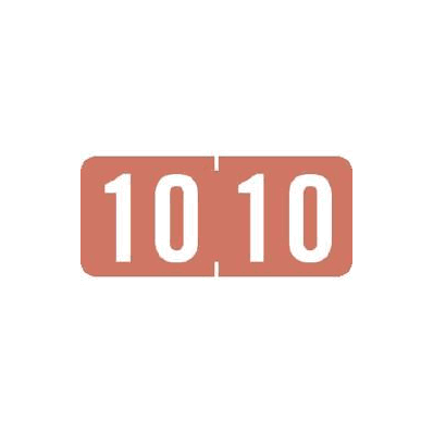 Chart Label Tab 10|10 Pink 1/2 Inch - Label