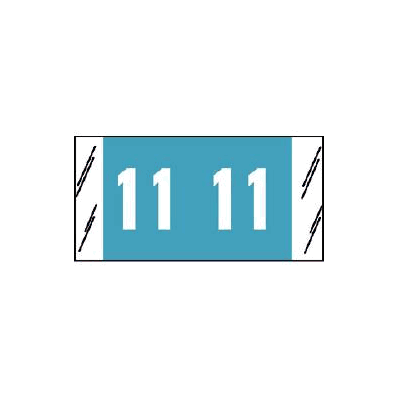 Chart Label Tab 11|11 Blue 3/4 Inch - Label