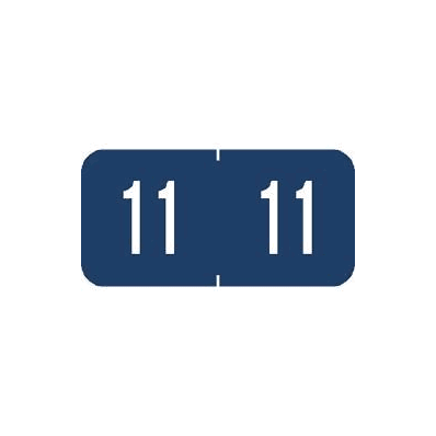 Chart Label Tab 11|11 Dark Blue 3/4 Inch -