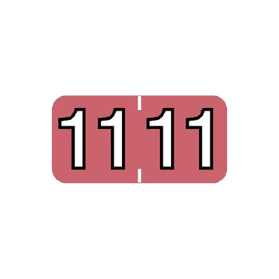 Chart Label Tab 11|11 Pink 3/4 Inch - Label