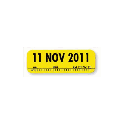 Chart Label Tab 2011|2011 Yellow 1-1/2 X 1/