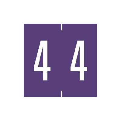 Chart Label Tab 4|4 Purple 1-7/8 Inch - Lab