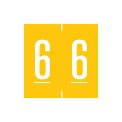 Chart Label Tab 6|6 Yellow 1-7/8 Inch - Lab