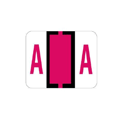 Chart Label Tab A|A Red 1 X 1-1/4 Inch - La