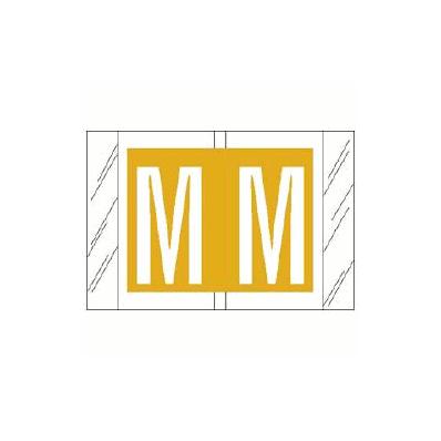 Chart Label Tab M|M Yellow / White Stripe 1