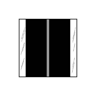 Chart Label Tab No Legend Black 1-1/2 Inch -