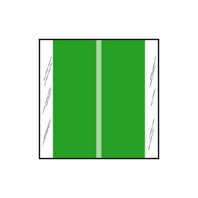 Chart Label Tab No Legend Light Green 1-1/2 I