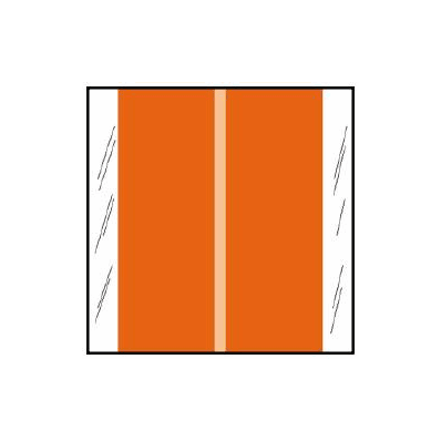 Chart Label Tab No Legend Orange 1-1/2 Inch -