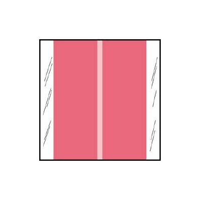 Chart Label Tab No Legend Pink 1-1/2 Inch - L