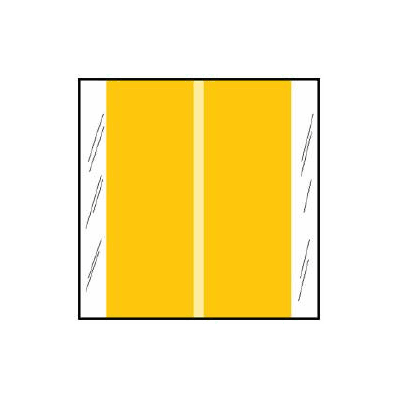 Chart Label Tab No Legend Yellow 1-1/2 Inch -