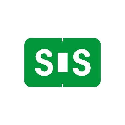 Chart Label Tab S|S Light Green 1 Inch - La