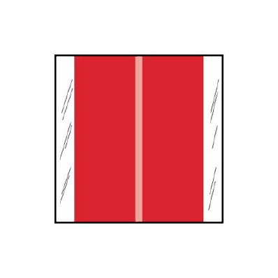 Chart Label Tab No Legend Red 1-1/2 Inch - La